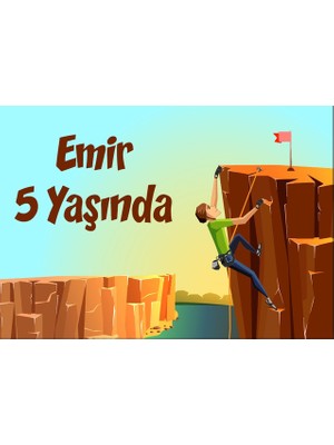 Dağcı Temalı Doğum Günü Afişi 35X50 cm