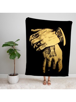 Ejoya Modern Desenli Polar Tv Battaniyesi 92023