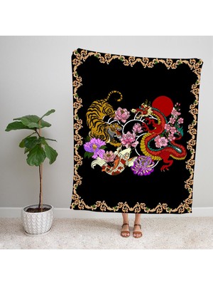 Ejoya Modern Desenli Polar Tv Battaniyesi 92093