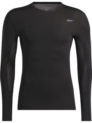 Reebok Compressıon Long Sleeve Siyah Erkek Uzun Kol T-Shirt