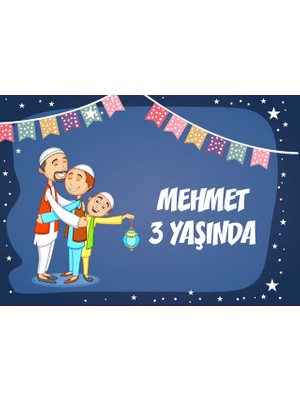 Islam Temalı Doğum Günü Afişi 50X70 cm