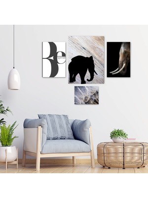 Ejoya Fil 4'lü Tablo Seti 89469