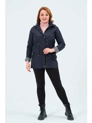 Beren Mevsimlik Büyük Beden Yazlık Trençkot Mont