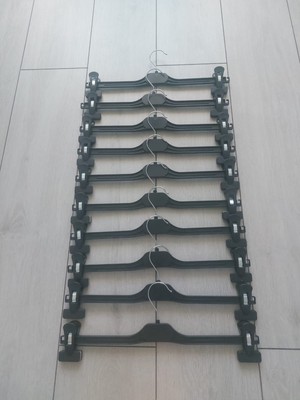 ŞENPA PLASTİK SİYAH ETEK PANTOLON ASKISI 10 ADET EM38