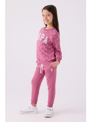 U.s. Polo Assn. Kız Çocuk Mor Pijama Takım 50299868-VR038