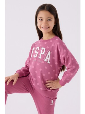 U.s. Polo Assn. Kız Çocuk Mor Pijama Takım 50299868-VR038