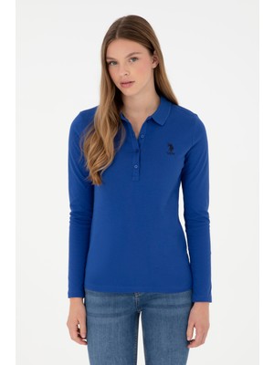 U.S. Polo Assn. Kadın Saks Basic Sweatshirt 50289541-VR045