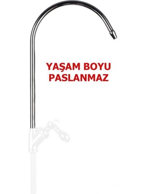 abnturk Su Arıtma Cihazı Musluğu İçin Paslanmaz Pirinç Madeni Musluk Borusu