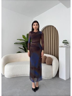 Chanel Streç Tül Astarlı Elbise