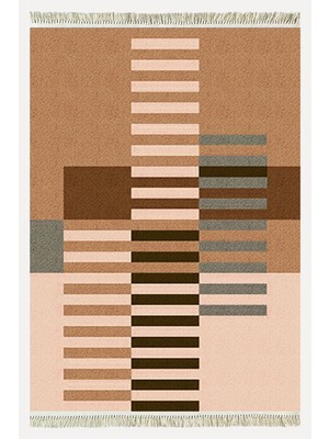 Cotton Kilim 82 Çok Renkli Etnik Boho Stil Pamuk Taban