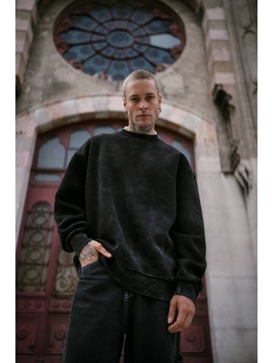 Polizei Acid Basic Oversize Sweatshirt