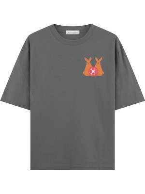 Coutliner Rabbit Oversize T-Shirt (Ekstra! Bol Kesim)