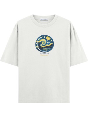 Coutliner Starry Night Oversize T-Shirt (Ekstra! Bol Kesim)