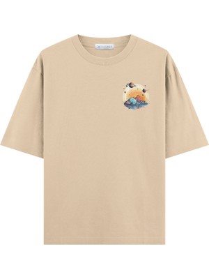 Coutliner Planets Oversize T-Shirt (Ekstra! Bol Kesim)