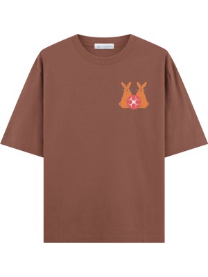 Coutliner Rabbit Oversize T-Shirt (Ekstra! Bol Kesim)