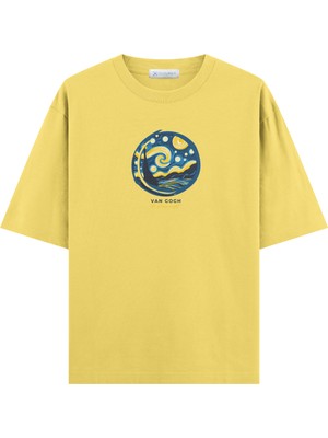 Coutliner Starry Night Oversize T-Shirt (Ekstra! Bol Kesim)