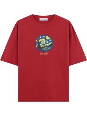 Coutliner Starry Night Oversize T-Shirt (Ekstra! Bol Kesim)