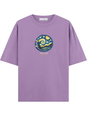 Coutliner Starry Night Oversize T-Shirt (Ekstra! Bol Kesim)