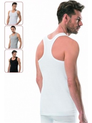 Pi Giyim 6'lı Rambo Spor Erkek Atlet %100 Pamuk Karışık Renkli Yazlık Kullanım S