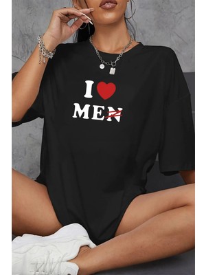 Young Fit Son Moda  Kadın T-Shirti  Pamuk Baskılı Yuvarlak Yaka Oversize Tişört