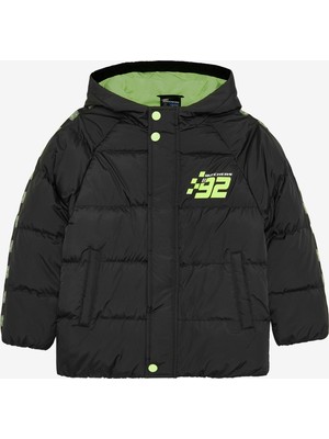 Skechers B Outerwear Padded Jacket Büyük Erkek Çocuk Siyah Mont SK242113-001