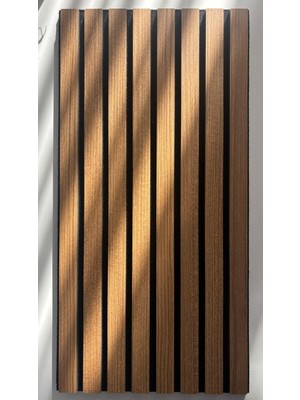 Şahan Art Deco Akustik Duvar Paneli / 30x60 Cm / Koyu Teak / 1 Adet