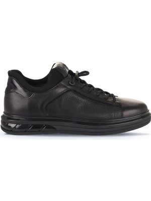 Bueno Shoes Siyah Atlas Baskılı  Deri Erkek Günlük Ayakkabı 07MA24149111 07MA24149111
