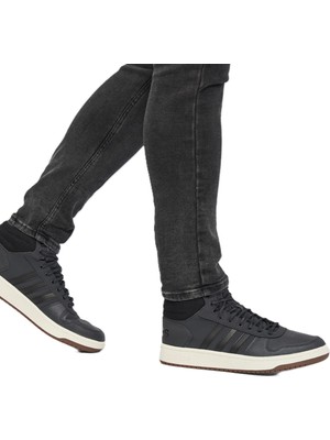Adidas Hoops 2.0 Mid Erkek Spor Ayakkabı Siyah