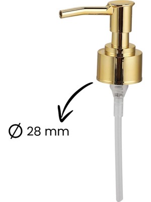 2’li Yedek Sıvı Sabun Pompası Gold-28mm (2 ADET)