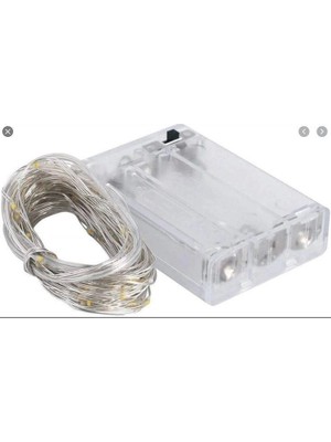 İthal Süsleme Ledi 3 Mt Beyaz Pilli Peri Led 3 Ad Aa