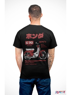 Bumeta Kore C70 1970 Most Popular Motorbike Motorsiklet Unisex Tişört T-Shirt