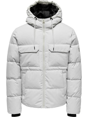 Only & Sons Only&Sons ONSELIJAH PCKT. HOOD JACK GRI Erkek Ceket