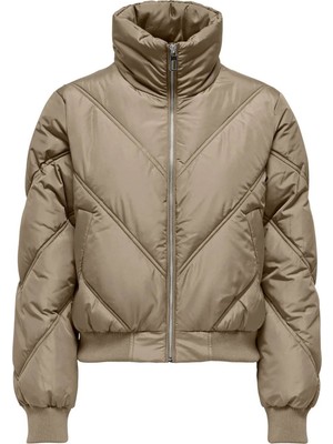 Only Kadın Mont Bej 15321962 Onltamara Quılted J