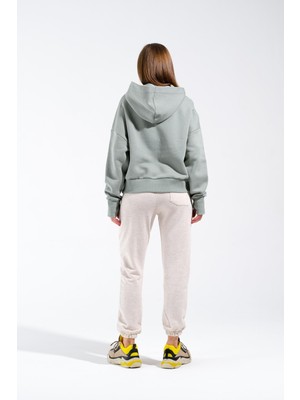 Signature Style 724513_KADIN Kapüşonlu Oversize Kanguru Cepli Sweatshirt