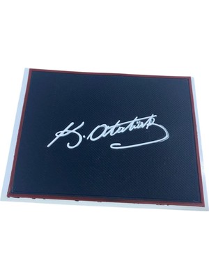 Araba Oto Kaymaz Kaydırmaz Torpido Pedi - Kemal Atatürk İmza