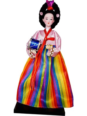 Maelove Hanbok Dekoru Minyatür Kadın Heykeli Geyşa Kimono Heykelciğ (Yurt Dışından)