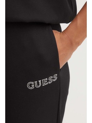 Guess Kadın Noemıe Cuff Long Pan Eşofman Altı - Siyah