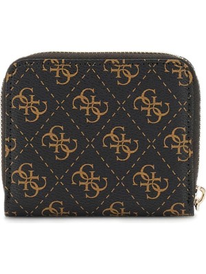 Guess Kadın Laurel Slg Fermuarlı Cüzdan - Kahve