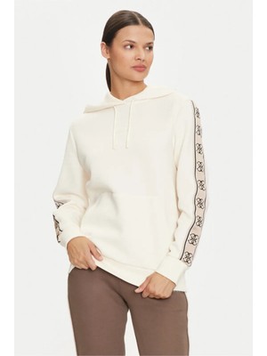 Kadın Carla Hooded Sweatshirt - Krem