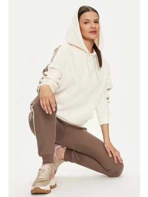 Kadın Carla Hooded Sweatshirt - Krem