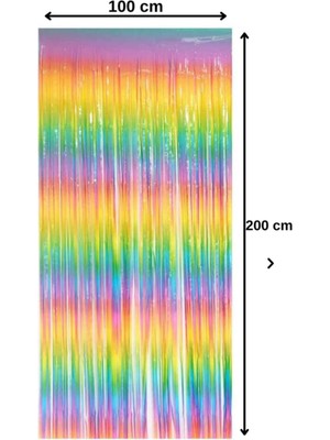 Parti Aşkı Parti Arka Fon Perdesi 100 x 200 cm & Makaron Renk