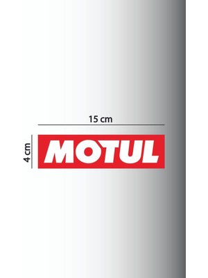 Ayza Tasarım Motul 3 Adet Sticker 15 x 4cm Yağ Sticker Motosiklet Sticker, Oto Sticker