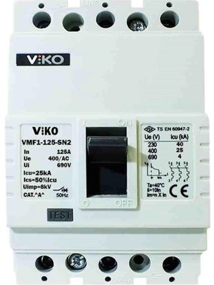 Viko Vmf1-80  80A Termik Kompakt Şalter 25KA