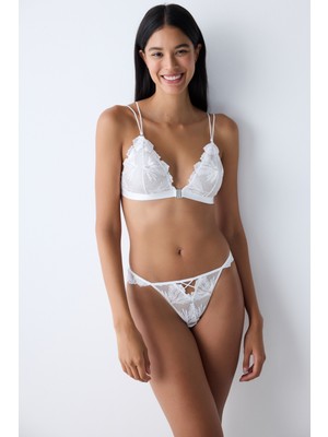 Penti Front Opening Kırık Beyaz Üçgen Sütyen