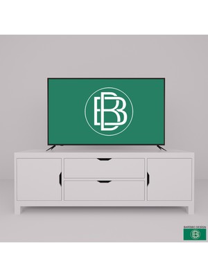 Barisbo Design Tv Sehpası Çekmeceli ve Kapaklı  (Hazır Montajlı Teslim)