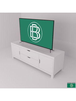 Barisbo Design Tv Sehpası Çekmeceli ve Kapaklı  (Hazır Montajlı Teslim)