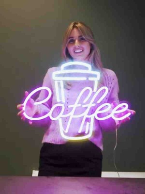 Kamer Neon Led Işıklı Cafe Coffoe