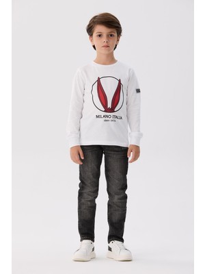 Iceberg  Erkek Çocuk Beyaz T-Shirt