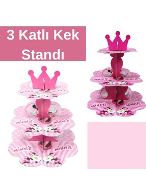 Bakbinevar Minnie Mouse Temalı Kek Standı