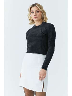 Kadın Sakal Crop Kazak 5613